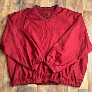 PGA Tour Golf Performance Jacket‎ Men's 2XL Red Wind Water Resistant Athletic